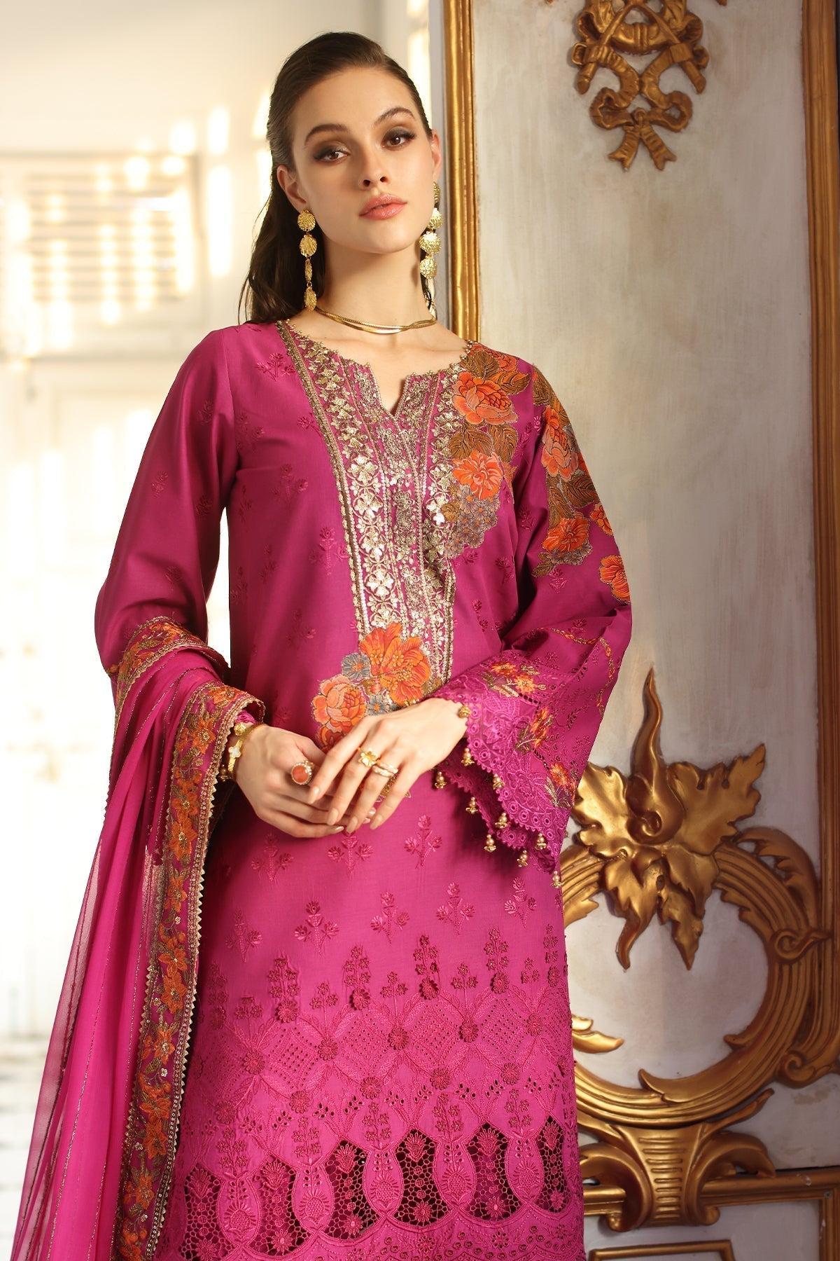 Charizma | Tabeer Eid Edition 25 | CT5-07 XL Magenta Lawn
