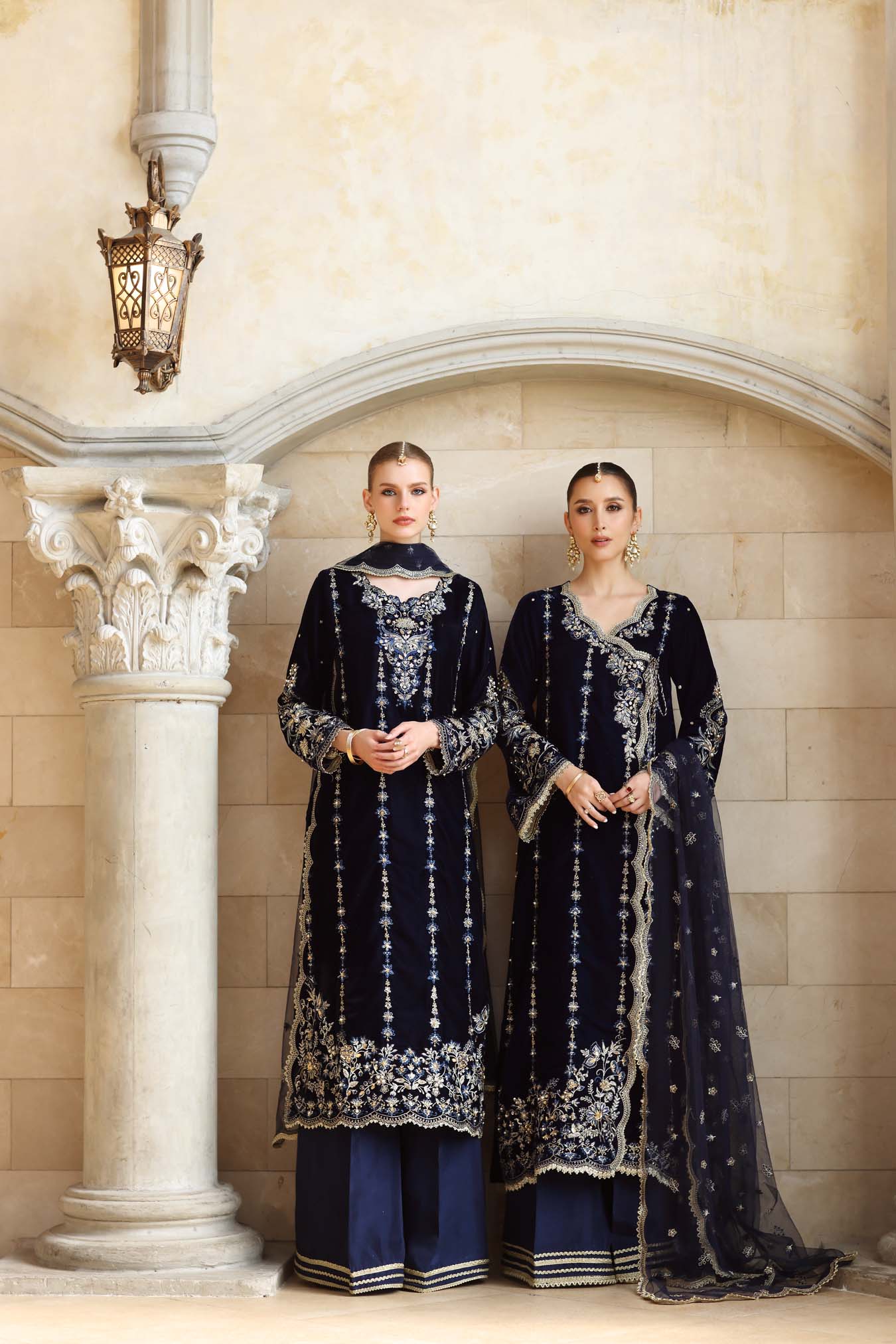 Noor by Saadia Asad | Handcrafted Velvet 25 | Falak by Noor by Saadia Asad - Designer Dress - Type : Ladies Clothes - Available at Saira Sultan - 100% Original 