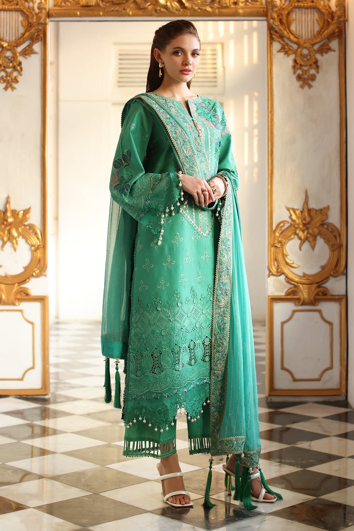 Charizma | Tabeer Eid Edition 25 | CT5-03 XL Emerald Green Lawn