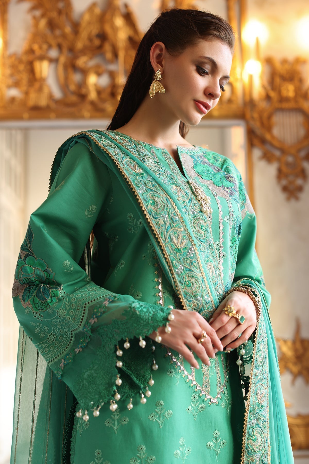 Charizma | Tabeer Eid Edition 25 | CT5-03 L Emerald Green Lawn