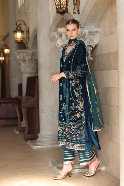 Noor by Saadia Asad | Handcrafted Velvet 25 | Andaleeb by Noor by Saadia Asad - Designer Dress - Type : Ladies Clothes - Available at Saira Sultan - 100% Original 