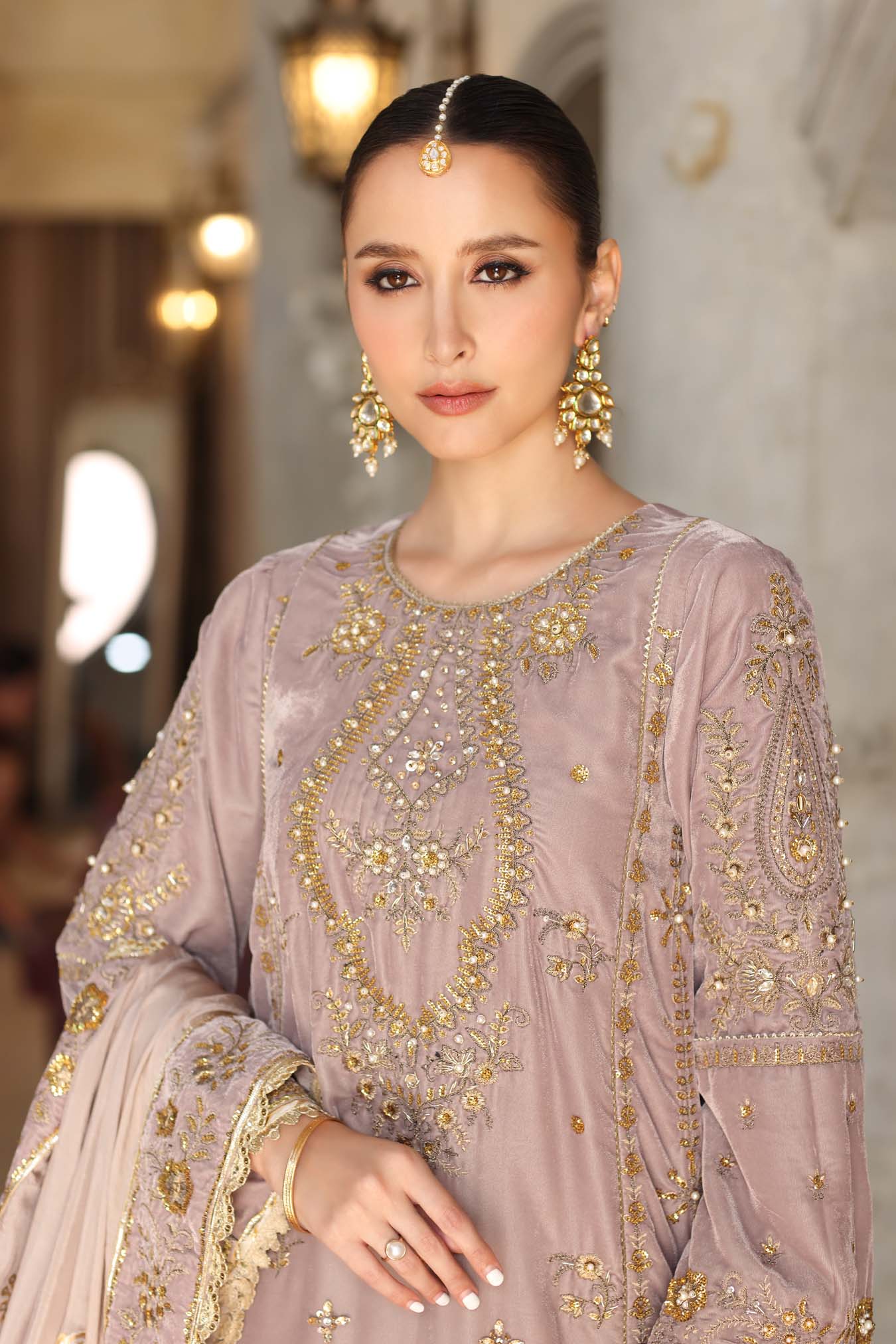 Noor by Saadia Asad | Handcrafted Velvet 25 | Khayal by Noor by Saadia Asad - Designer Dress - Type : Ladies Clothes - Available at Saira Sultan - 100% Original 