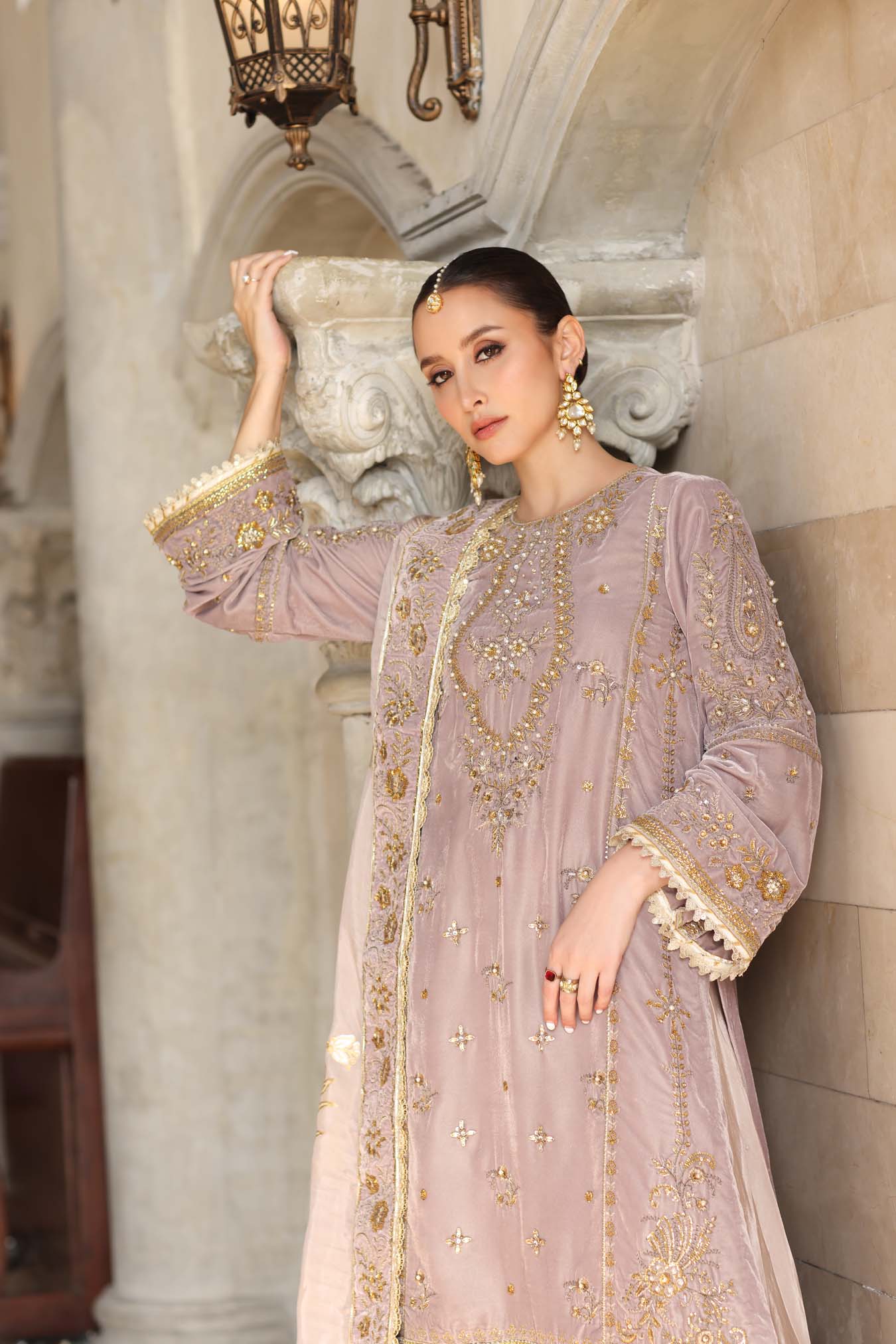 Noor by Saadia Asad | Handcrafted Velvet 25 | Khayal by Noor by Saadia Asad - Designer Dress - Type : Ladies Clothes - Available at Saira Sultan - 100% Original 