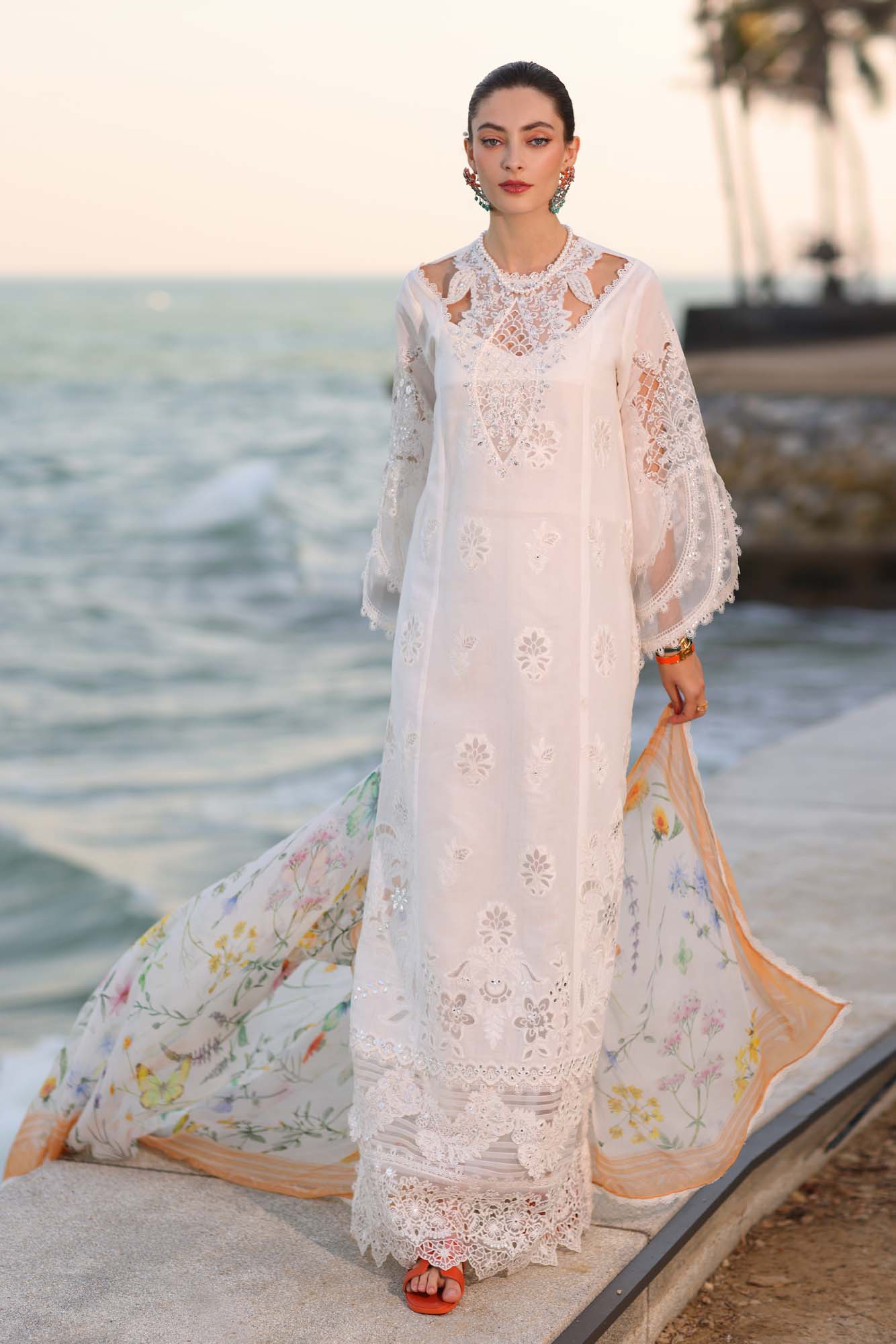Noor by Saadia Asad | Eid Luxury Laserkari 25 | D9-B S White Lawn