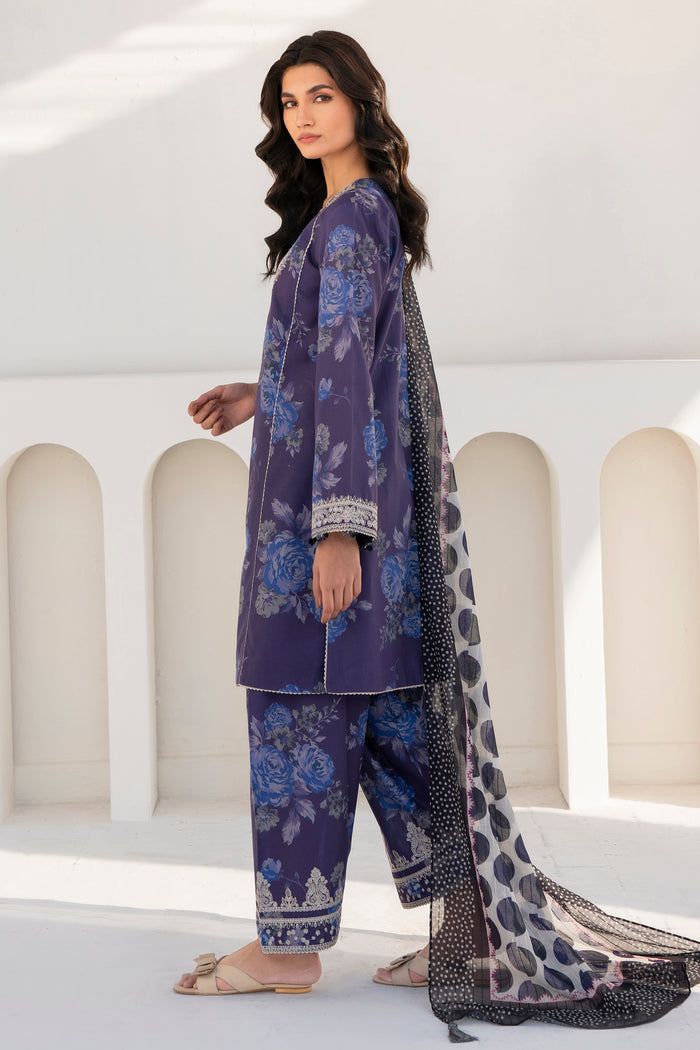 Jazmin | Ready to Wear 25 | RTW-1067 S Navy Blue Lawn