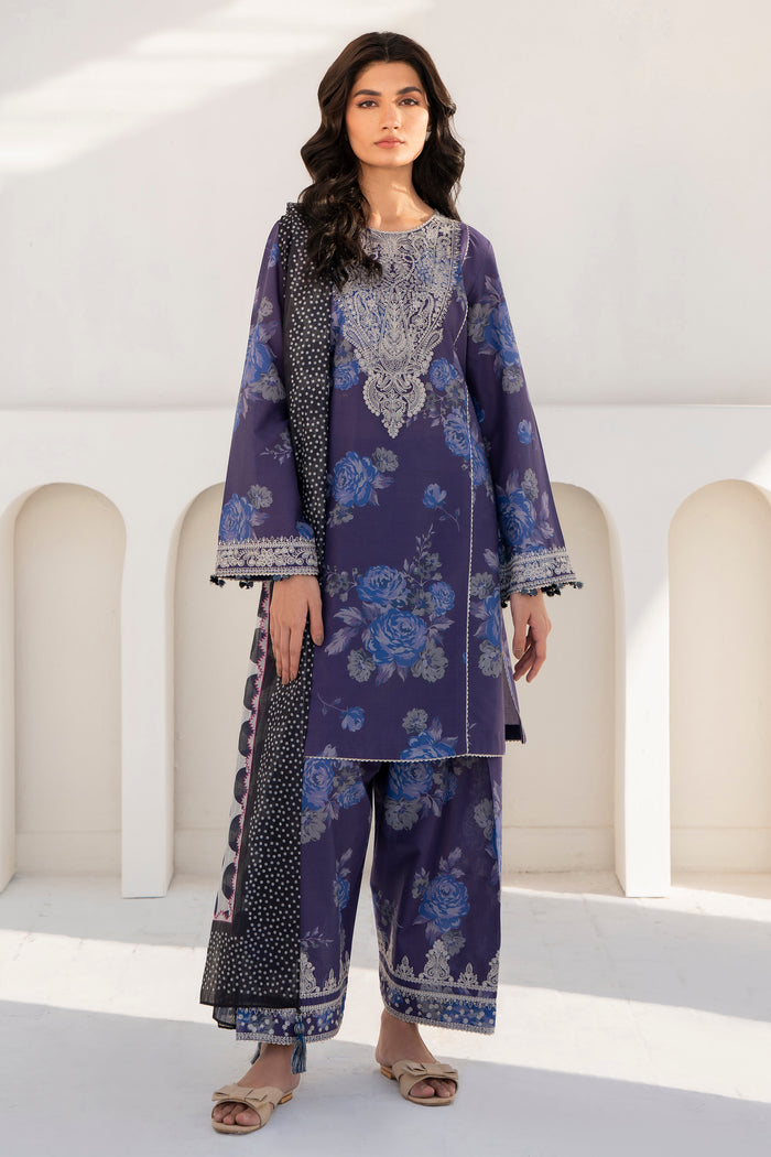 Jazmin | Ready to Wear 25 | RTW-1067 L Navy Blue Lawn