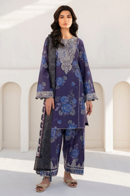 Jazmin | Ready to Wear 25 | RTW-1067 L Navy Blue Lawn