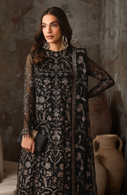 Zarif | Emirah Formals | ZEF 05 HOOR M Black Chiffon