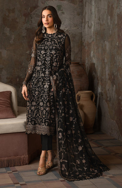Zarif | Emirah Formals | ZEF 05 HOOR XS Black Chiffon