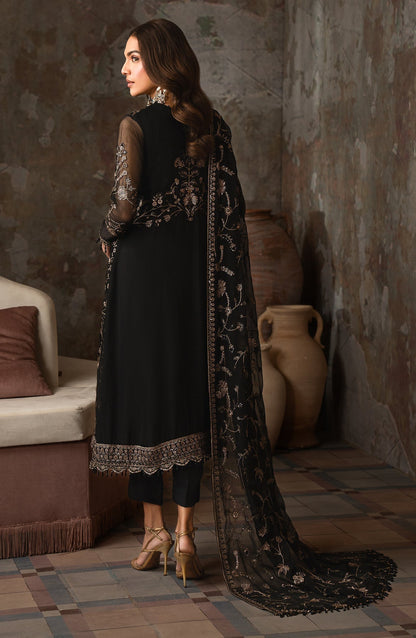 Zarif | Emirah Formals | ZEF 05 HOOR S Black Chiffon