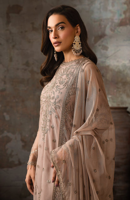 Zarif | Emirah Formals | ZEF 04 AURORA M Beige Net