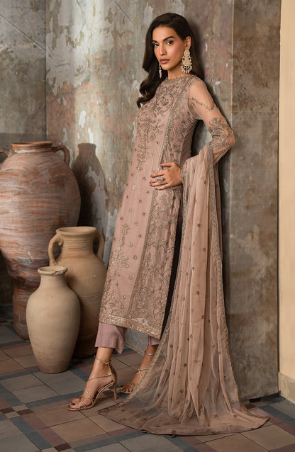 Zarif | Emirah Formals | ZEF 04 AURORA Custom Size Beige Net