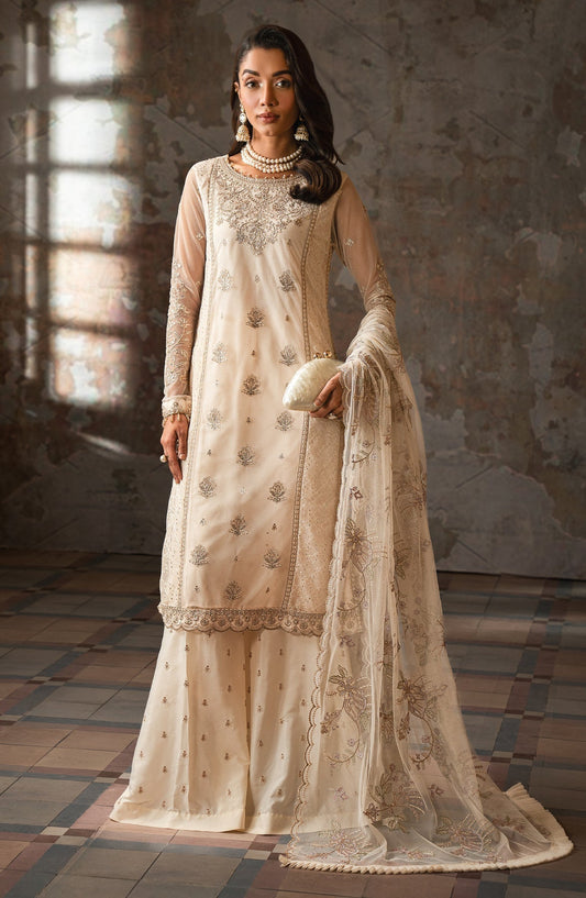 Zarif | Emirah Formals | ZEF 06 MEERA XS Ivory Net