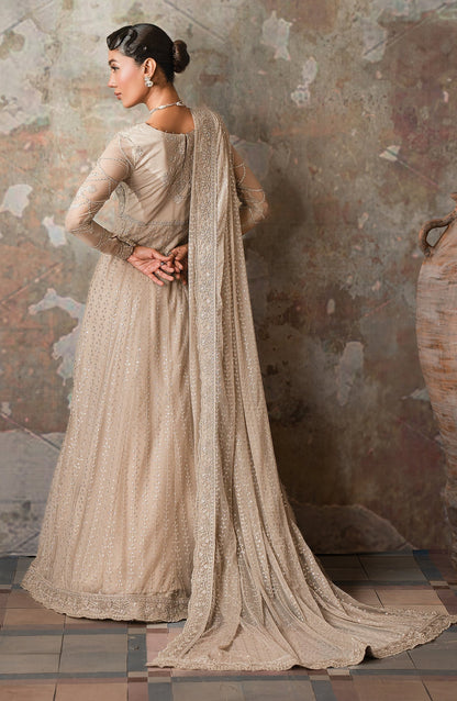 Zarif | Emirah Formals | ZEF 02 BREEZE M Beige Net