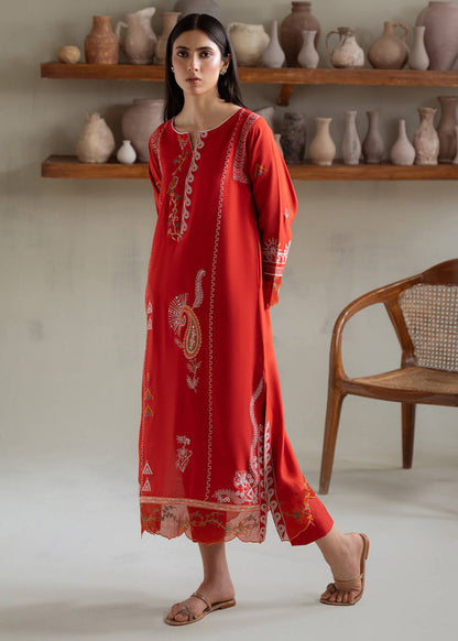 Jeem | Summer 25 RTW | KIARA RUST - Pakistani Designer Dress - by Jeem - Type : Ladies Clothes - 100% Original at Saira Sultan