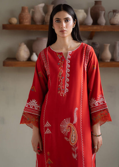 Jeem | Summer 25 RTW | KIARA RUST - Pakistani Designer Dress - by Jeem - Type : Ladies Clothes - 100% Original at Saira Sultan