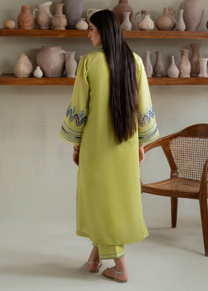 Jeem | Summer 25 RTW | GREEN PAISELY - Pakistani Designer Dress - by Jeem - Type : Ladies Clothes - 100% Original at Saira Sultan