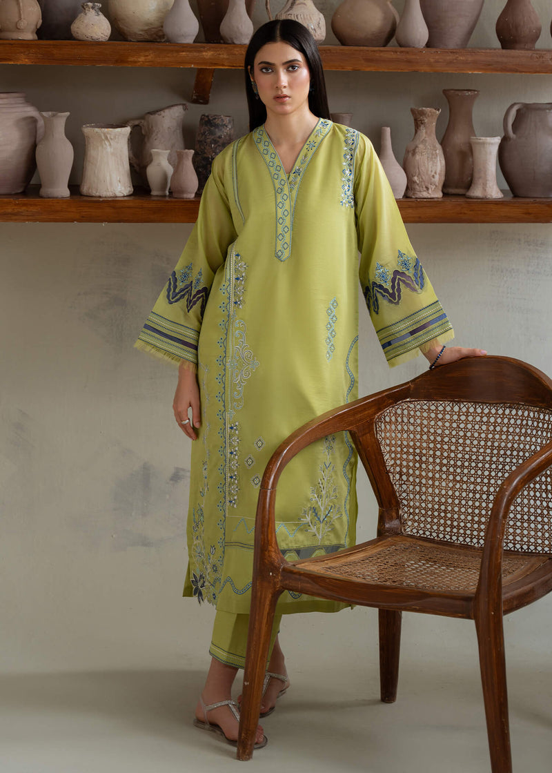 Jeem | Summer 25 RTW | GREEN PAISELY - Pakistani Designer Dress - by Jeem - Type : Ladies Clothes - 100% Original at Saira Sultan