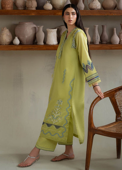 Jeem | Summer 25 RTW | GREEN PAISELY - Pakistani Designer Dress - by Jeem - Type : Ladies Clothes - 100% Original at Saira Sultan