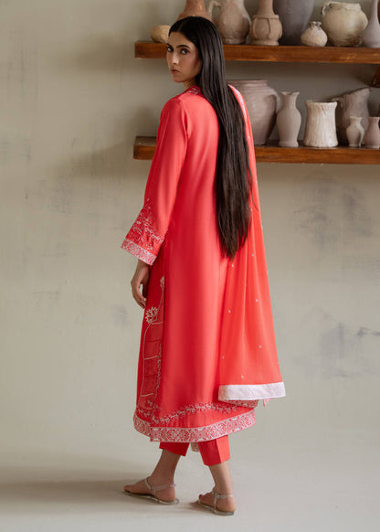 Jeem | Summer 25 RTW | NOVA CORAL - Pakistani Designer Dress - by Jeem - Type : Ladies Clothes - 100% Original at Saira Sultan
