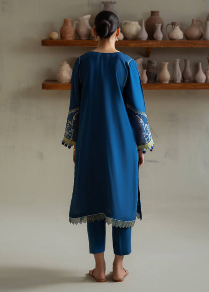 Jeem | Summer 25 RTW | ANZA BLUE - Pakistani Designer Dress - by Jeem - Type : Ladies Clothes - 100% Original at Saira Sultan