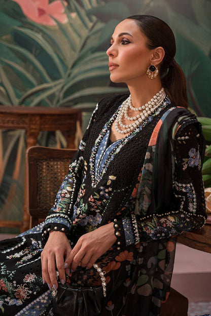 Afrozeh | The Pinted Grden Lawn 24 | Midnight Muse - Pakistani Designer Dress - by Afrozeh | Type: Luxury - 100% Original at Saira Sultan