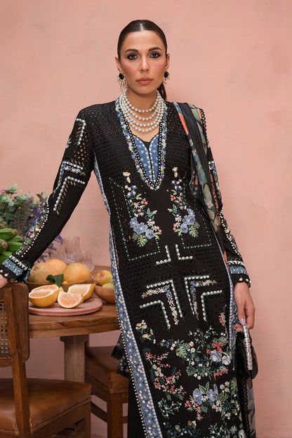 Afrozeh | The Pinted Grden Lawn 24 | Midnight Muse - Pakistani Designer Dress - by Afrozeh | Type: Luxury - 100% Original at Saira Sultan