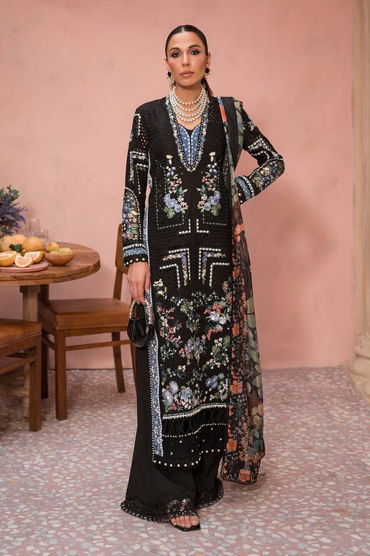 Afrozeh | The Pinted Grden Lawn 24 | Midnight Muse - Pakistani Designer Dress - by Afrozeh | Type: Luxury - 100% Original at Saira Sultan