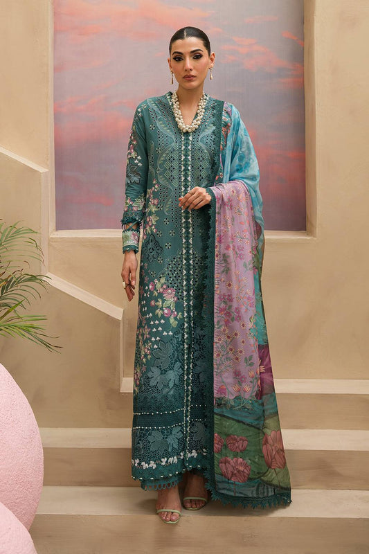 Afrozeh | The Pinted Grden Lawn 24 | Stellar Sage - Pakistani Designer Dress - by Afrozeh | Type: Luxury - 100% Original at Saira Sultan