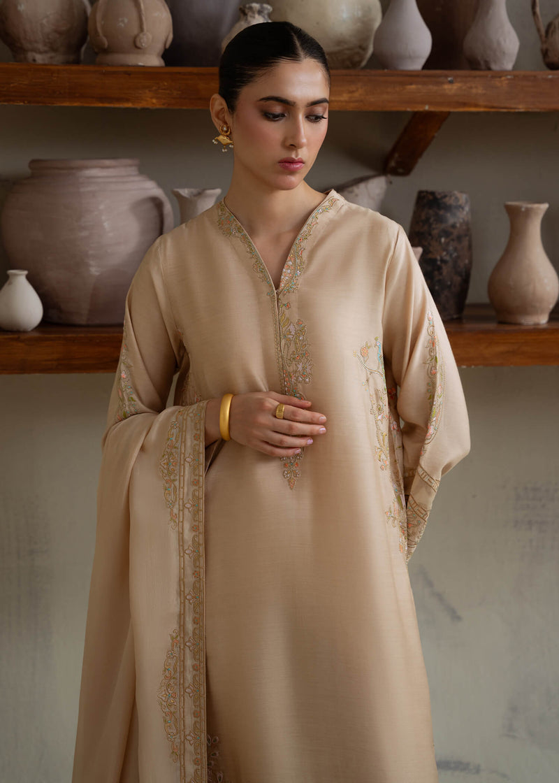 Jeem | Summer 25 RTW | BRUNETTE BEIGE - Pakistani Designer Dress - by Jeem - Type : Ladies Clothes - 100% Original at Saira Sultan