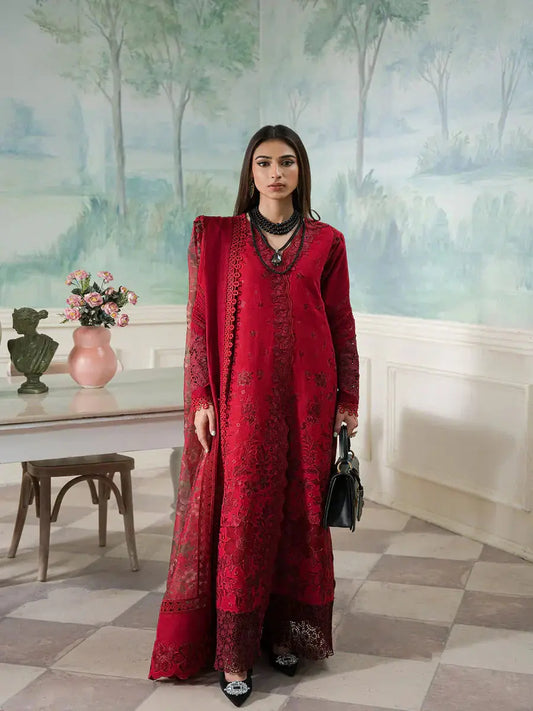 Maryum Hussain | Laani Luxury Pret | Ruby - Pakistani Designer Dress - by Maryam Hussain | Type: Luxury - 100% Original at Saira Sultan
