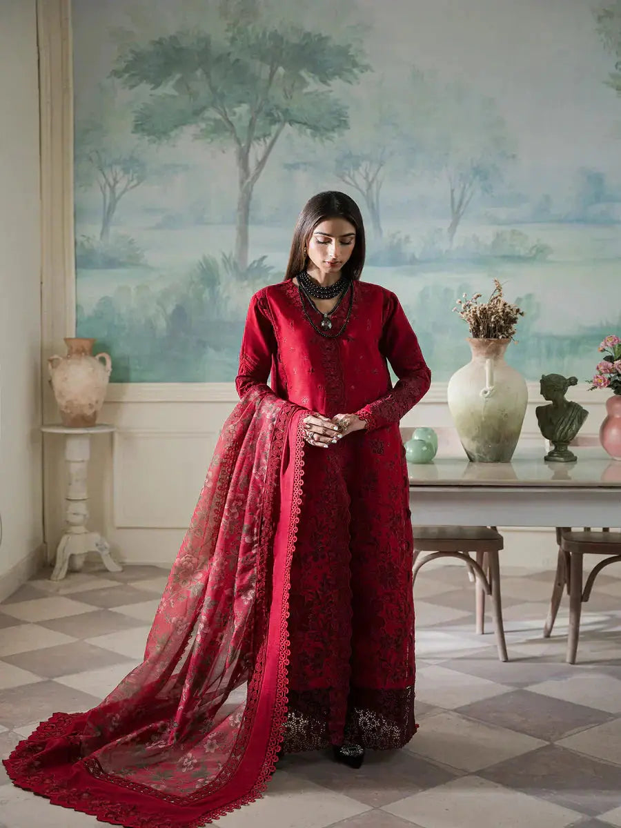 Maryum Hussain | Laani Luxury Pret | Ruby - Pakistani Designer Dress - by Maryam Hussain | Type: Luxury - 100% Original at Saira Sultan