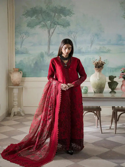 Maryum Hussain | Laani Luxury Pret | Ruby - Pakistani Designer Dress - by Maryam Hussain | Type: Luxury - 100% Original at Saira Sultan