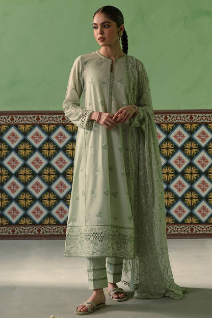 Cross Stitch | Chikankari Lawn Collection | P-01 - Pakistani Designer Dress - by Cross Stitch | Type: Luxury - 100% Original at Saira Sultan