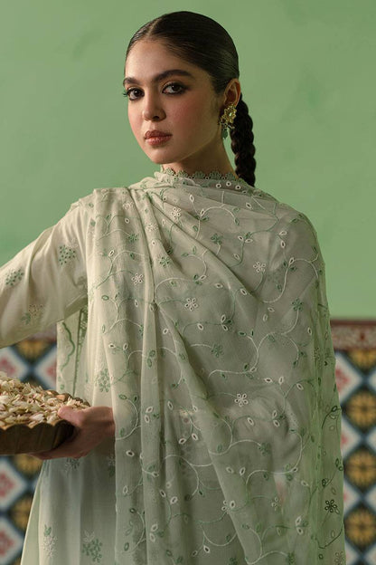 Cross Stitch | Chikankari Lawn Collection | P-01 - Pakistani Designer Dress - by Cross Stitch | Type: Luxury - 100% Original at Saira Sultan
