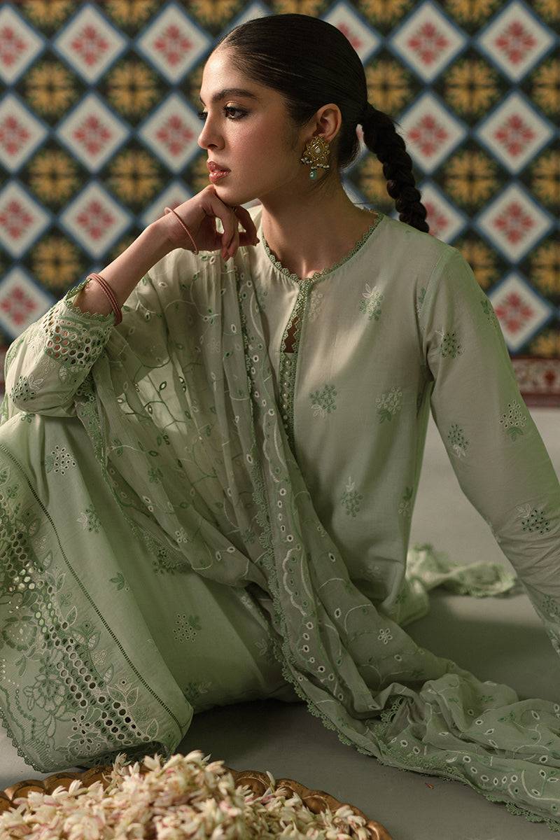 Cross Stitch | Chikankari Lawn Collection | P-01 - Pakistani Designer Dress - by Cross Stitch | Type: Luxury - 100% Original at Saira Sultan