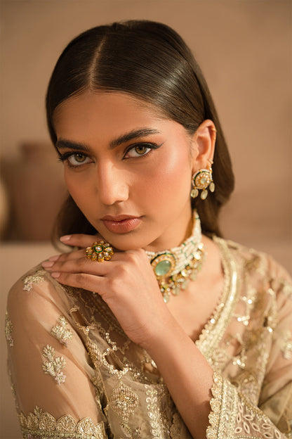 Ayzel | Panache Wedding Formals | Rusa M Beige Organza
