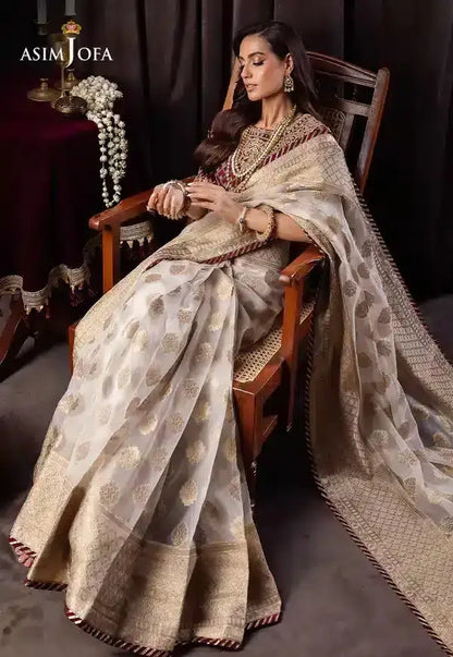 Asim Jofa | Bekhudi Luxury Chiffon 23 | AJBK-04 - Pakistani Designer Dress - by Asim Jofa | Type: Bridal - 100% Original at Saira Sultan