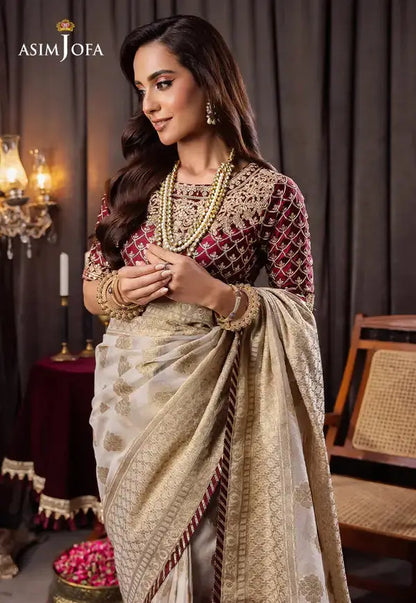 Asim Jofa | Bekhudi Luxury Chiffon 23 | AJBK-04 - Pakistani Designer Dress - by Asim Jofa | Type: Bridal - 100% Original at Saira Sultan
