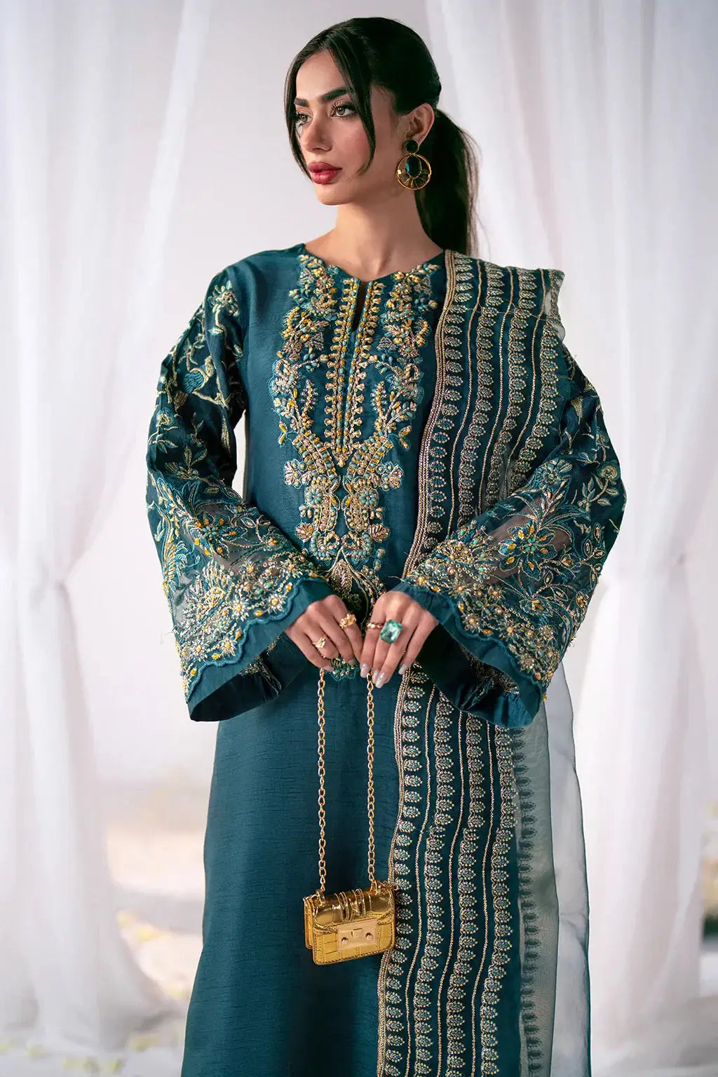 AJR Couture | Luxe Pret Eid | NORA - Pakistani Designer Dress - by AJR Couture | Type: Luxury - 100% Original at Saira Sultan