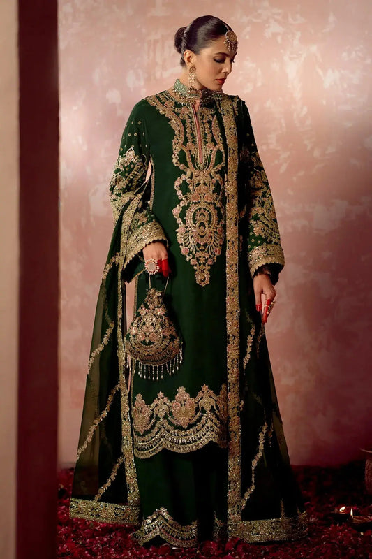 AJR Couture | Mushk The Silk Edit | Aangan - Pakistani Designer Dress - by AJR Couture | Type: Bridal - 100% Original at Saira Sultan