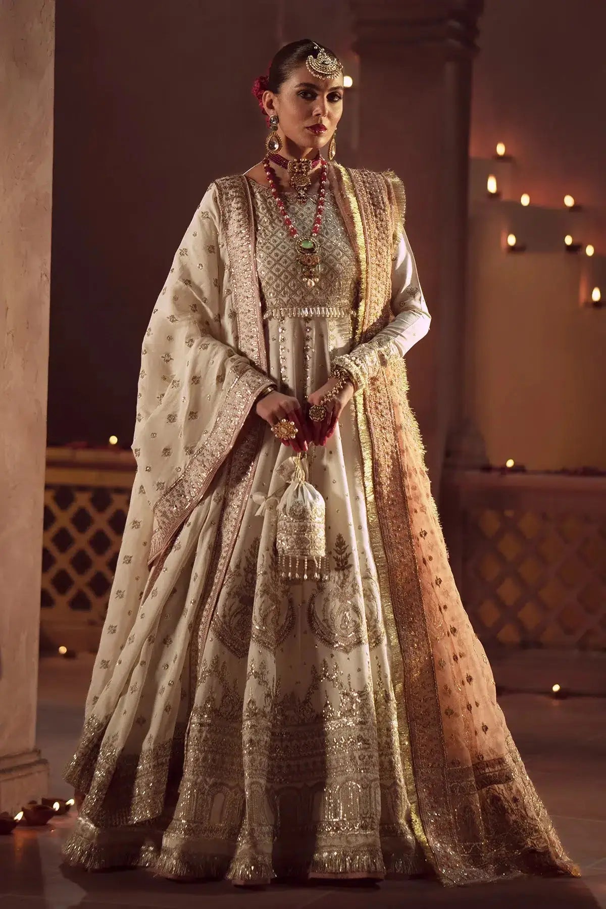 AJR Couture | Mushk The Silk Edit | Tamanah - Pakistani Designer Dress - by AJR Couture | Type: Bridal - 100% Original at Saira Sultan