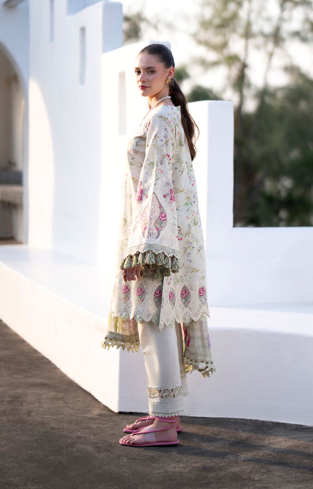 AJR Couture | Printakari Lawn 25 | Aleesia S Mint Lawn