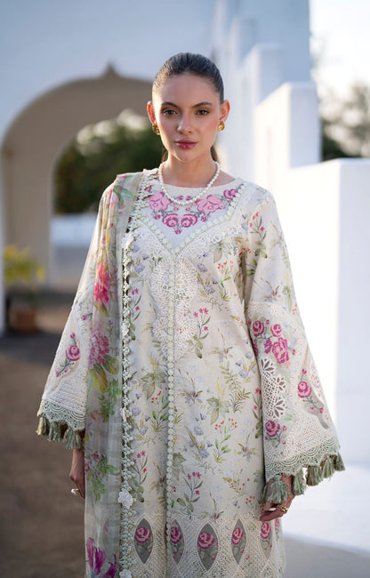 AJR Couture | Printakari Lawn 25 | Aleesia M Mint Lawn