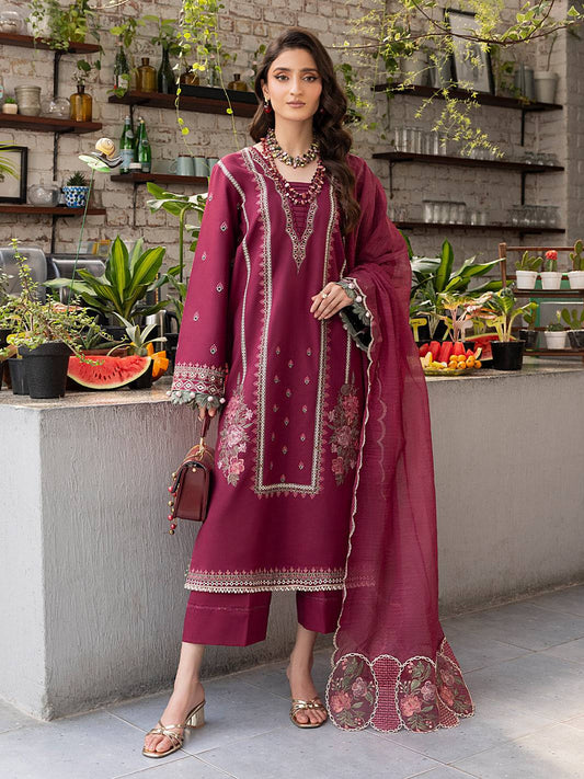 Izel | Meadow Muse Embroidered Lawn 25 | ALOURA - Pakistani Designer Dress - by Izel | Type: Ladies Clothes - 100% Original at Saira Sultan