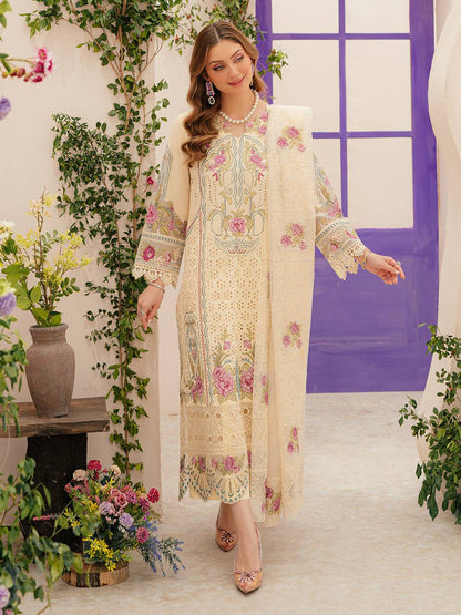Mahnur | Allenura Luxury Lawn 24 | AMOUR - Pakistani Designer Dress - by Mahnur | Type: Luxury - 100% Original at Saira Sultan