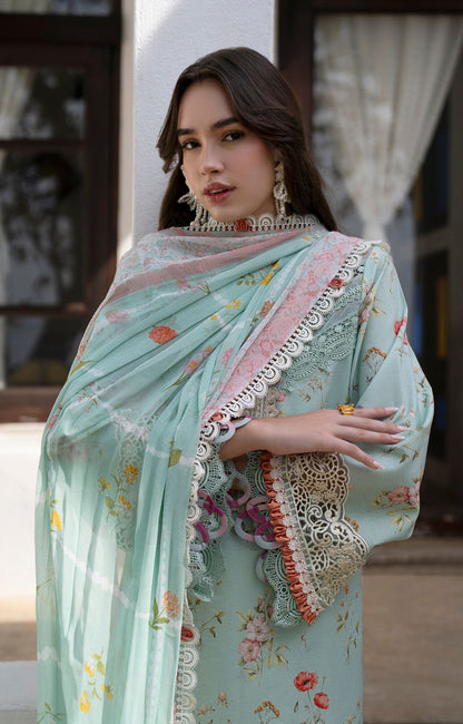 AJR Couture | Printakari Lawn 25 | Aqua M Aqua Lawn