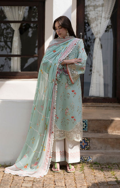 AJR Couture | Printakari Lawn 25 | Aqua L Aqua Lawn