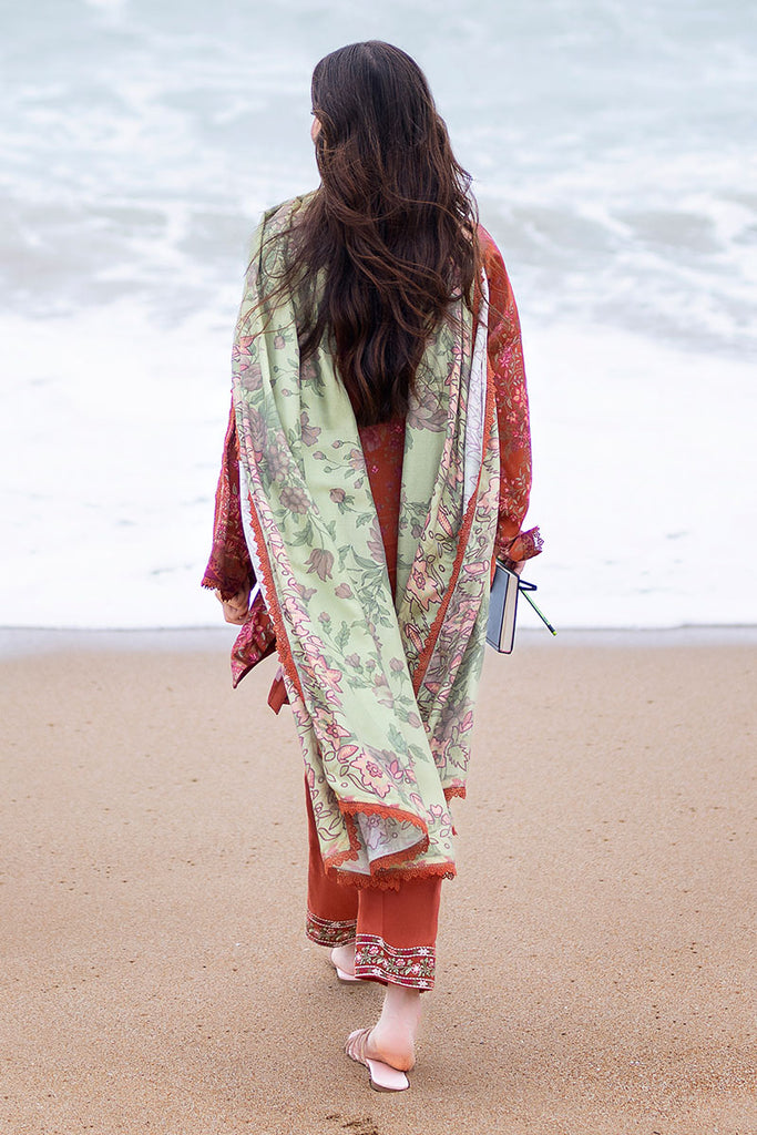 Cross Stitch | Cotton Satin 25 | AUTUMN GLAZE - Pakistani Designer Dress - by Cross Stitch - Type : Ladies Clothes - 100% Original at Saira Sultan