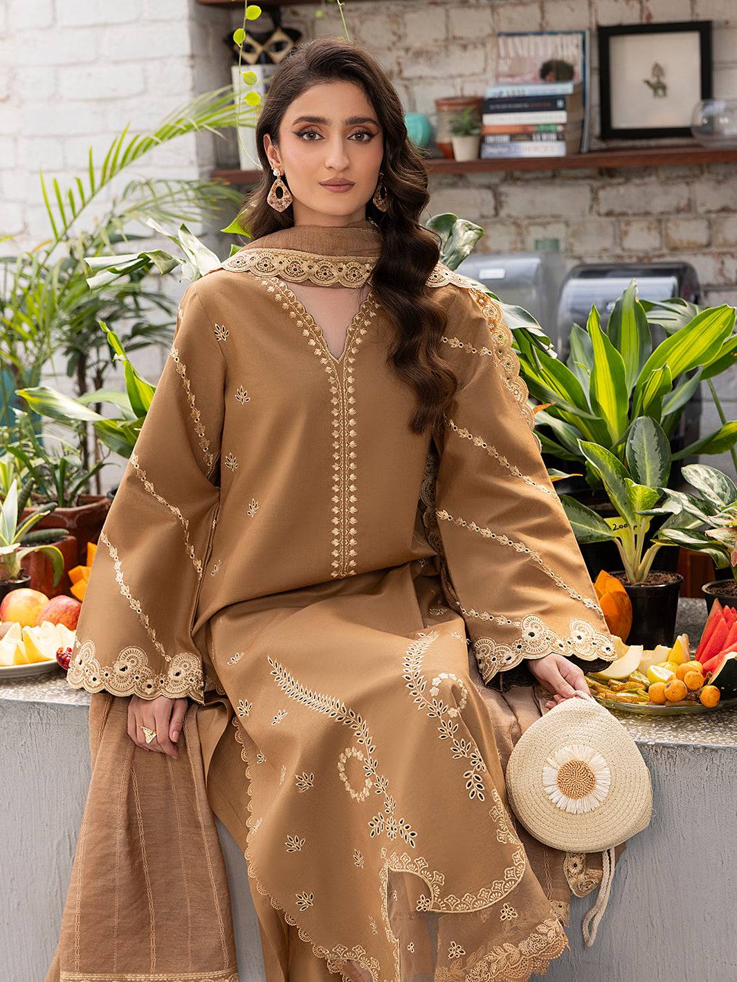 Izel | Meadow Muse Embroidered Lawn 25 | AVELA - Pakistani Designer Dress - by Izel | Type: Ladies Clothes - 100% Original at Saira Sultan